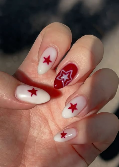 Paznokcie Hello Kitty, Milky Nails, Cute Simple Nails, Pretty Gel Nails, Y2k Nails, Really Cute Nails, Green Polo, Star Nails, Fire Nails