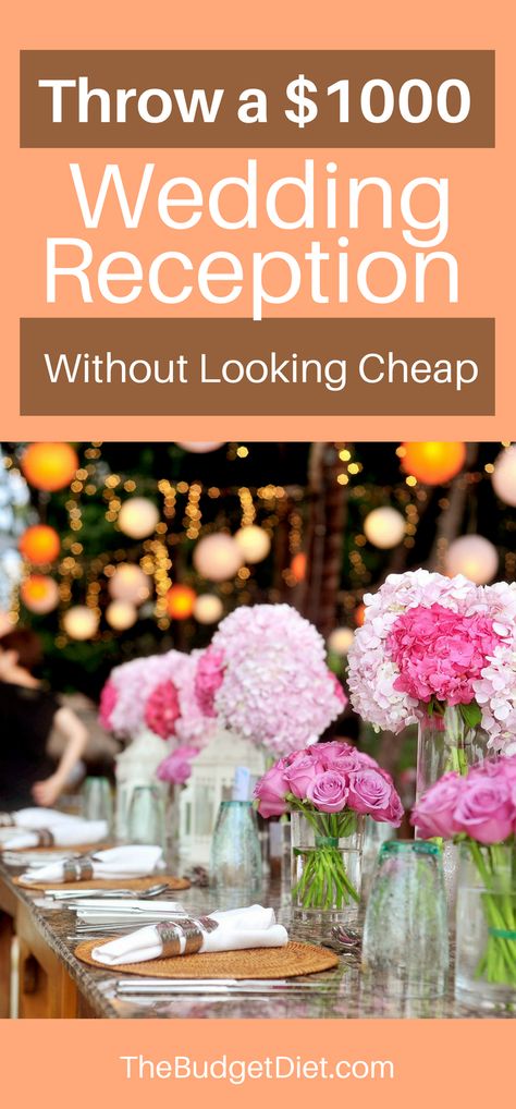 Let’s take a look at how you can have a beautiful wedding reception without breaking the bank — some of these tips can even apply to the wedding itself, so take notes! Cheap Wedding Reception, Frugal Wedding, Creative Wedding Favors, Diy Wedding Reception, Beautiful Wedding Reception, Reception Food, Wedding Reception Food, Wedding Centerpieces Diy, Take Notes