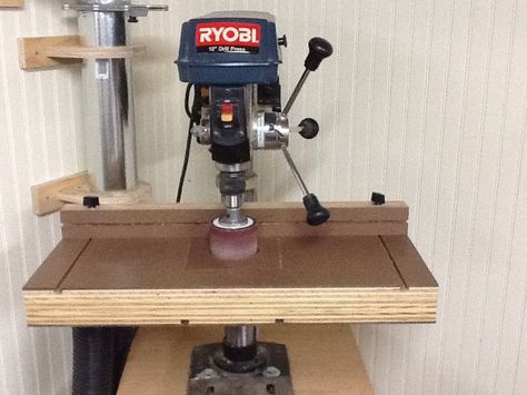 Build the Ultimate Drill Press Table Drill Press Table Plans, Wood Working Machines, Sanding Table, Woodworking Drill Press, Drill Press Stand, Press Table, Wood Shop Ideas, Band Saws, Woodworking Table Saw