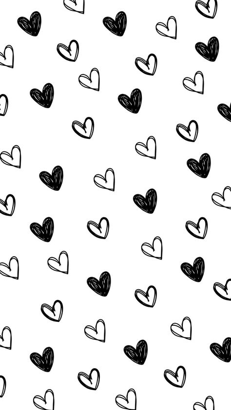 Wallpaper Corazones, February Wallpaper, Album Cover Wallpaper Collage, Free Printable Crafts, Black And White Heart, Girly Wall Art, Iphone Wallpaper Photos, Phone Wallpaper Patterns, Cute Patterns Wallpaper