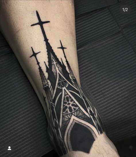 Polish Sleeve Tattoo, Gothic Ghost Tattoo, Cathedral Arm Tattoo, Goth Window Tattoo, Gothic Japanese Tattoo, Cathedral Finger Tattoo, Cathedral Sleeve Tattoo, Cathedral Leg Tattoo, Cathedral Tattoo Sleeve