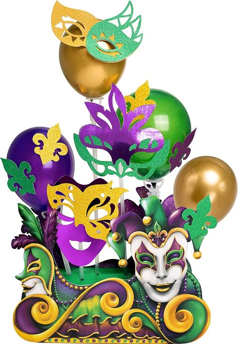 A colorful Mardi Gras party is on the way. Create a celebration at home with Cheerland's awesome Mardi Gras party decorations that bring the fun of Fat Tuesday to your holiday. Greeting your guests with this stunning Mardi Gras Float Centerpiece. Fat Tuesday Party, Pancake Tuesday, Mardi Gras Float, Mardi Gras Party Decorations, Mardi Gras Centerpieces, Shrove Tuesday, Carnival Decorations, Purple Table, Mardi Gras Decorations