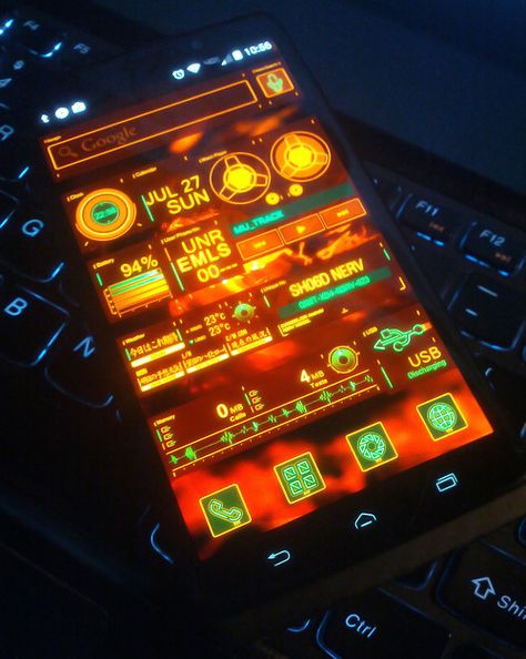 NGE NERV Android Theme Orange Cybercore, Orange Cyberpunk, Dark Technology, Cyberpunk Tech, Star Wars The Old, Cyberpunk Aesthetic, The Future Is Now, Orange Aesthetic, Mass Effect