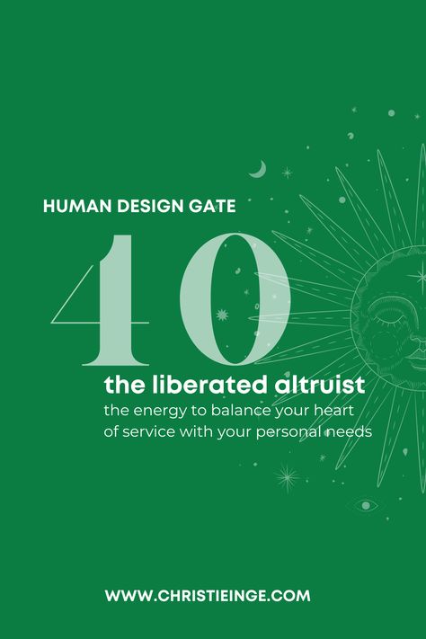 Learn about Human Design Gate 40 Gene Key 40. The official name for Human Design Gate 40 is The Gate of Aloneness. But I call it The Liberated Altruist because its primary action is to balance your heart of service with your need for alone time, rest, and relaxation. Human Design Gates, My Human Design, Human Design Projector, Gene Keys, Human Design Chart, Human Design System, States Of Consciousness, Deep Conditioning, Rest And Relaxation