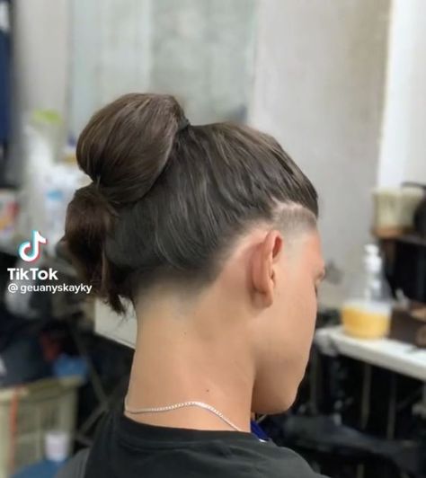 #tattoo, #tattoos, #inked, #tattooart, #tattooedwomen, #tattooedguys, #tattooinspiration, #tattooideas, #tattooworldwide, #tattoosociety, #InkLaughs, and #TattooFails​ Low Taper Fade Man Bun, Long Hair And Undercut, Low Undercut Women, Undercut Fade Women, Undercut Long Hair Design, Small Undercut, Undercuts For Women, Long Slicked Back Hair, Taper Fade Long Hair