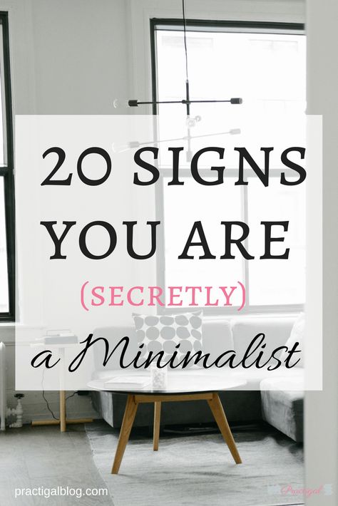 Find out the 20 signs that you are secretly a minimalist, and decide if the minimalist life is for you! Often times, we crave a life that's different from the one we are currently living. A minimalist lifestyle might be exactly what you need! What is minimalism? What is a minimalist? Why become a minimalist? You will learn the answers to these and more as I share the benefits of minimalism. Find out the signs you’re a minimalist and what minimalist signs to look for. #minimalism Minimalistic Life, Simple Living Lifestyle, Minimalist Dekor, Diy Instagram, Cozy Minimalist, Bedroom Minimalist, Minimalism Lifestyle, Minimal Living, Bare Minimum