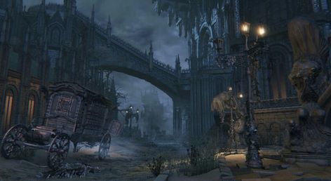 Bloodborne Bloodborne Screenshots, Mordheim Art, Fromsoftware Art, Environment Modeling, Fantasy Village, Bloodborne Art, Old Blood, 3d Environment, Alice Madness