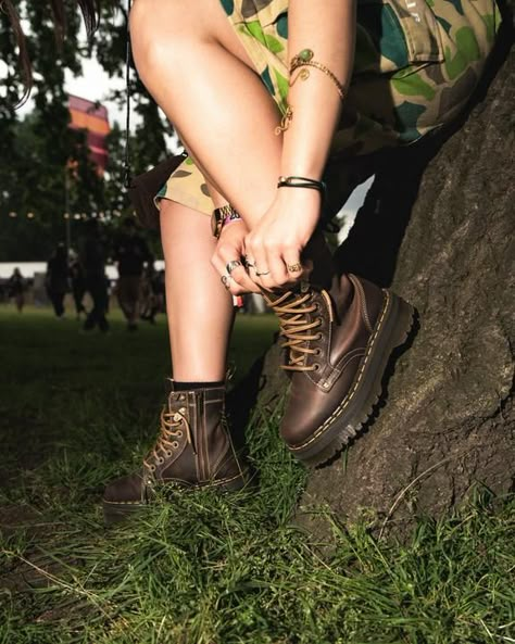 Jadon Boot Arc Crazy Horse Platforms in Brown | Dr. Martens Doc Marten Crazy Horse, Jadon Dr Martens Outfit, Brown Doc Martens Outfit, Jadon Dr Martens, Doc Martens Jadon, Jadon Platform Boots, Platform Outfit, Brown Dr Martens, Dr Martens Outfit