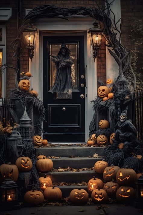 Affordable Halloween Entryway Decor Ideas to Wow Your Neighbors!

Small studio apartment? No problem! These minimalist Halloween entryway ideas add spooky warmth to your home without overwhelming your space. #WarmHomeAesthetic #HalloweenEntryway Exterior Halloween Decor, Halloween Entryway Decor, Front Yard Halloween Decorations, Halloween Entryway, Entryway Decor Ideas, Minimalist Halloween, Halloween Front Porch Decor, Small Studio Apartment, Halloween Front Porch