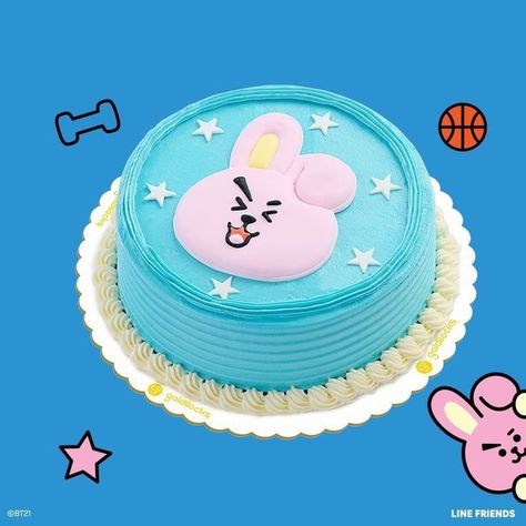 Bt21 Cake, Bt21 Cooky, Bts Cake, Artist Cake, Henna Designs Wrist, Mini Tortillas, Buttercream Icing, Pretty Birthday Cakes, Cute Birthday Cakes