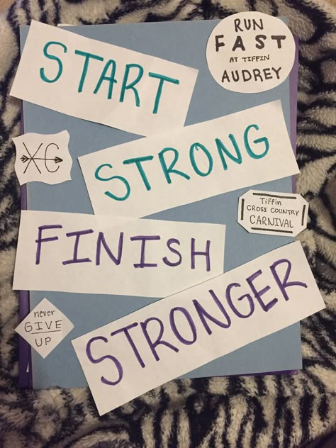 cute and easy poster design to do quickly Cross Country Gift Ideas, Cross Country Pictures, Team Poster Ideas, Cross Country Quotes, Cross Country Gift, High School Cross Country, School Spirit Posters, Gymnastics Posters, Easy Poster