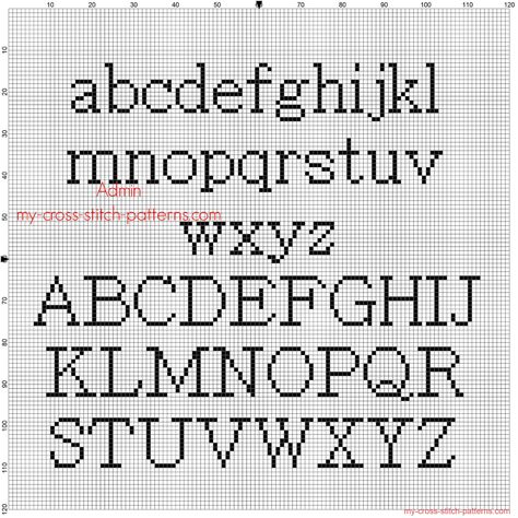 Cross Stitch Alphabets, Cross Stitch Letter Patterns, Cross Stitch Alphabet Patterns, Cross Stitch Fonts, Cross Stitch Letters, Embroidery Alphabet, Small Cross Stitch, Pola Kristik, Embroidery Letters