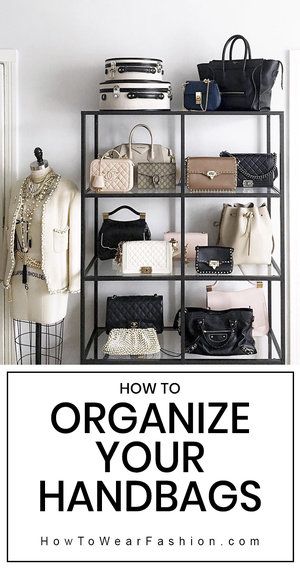 How To Store Handbags In Closet, Bag Organizer Ideas, Organize Purses, Handbags Closet, Store Purses, White Jewelry Armoire, How To Organize Your Closet, Bag Closet, Handbag Storage