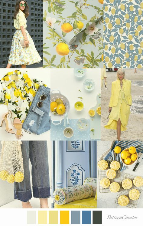 MEYER LEMON by Pattern Curator (SS20) Pantone Cards, Pattern Curator, Fashion Design Inspiration, Wallpaper Rose, Mood Colors, Color Trends Fashion, Meyer Lemon, Mood Board Inspiration, Mood Board Design