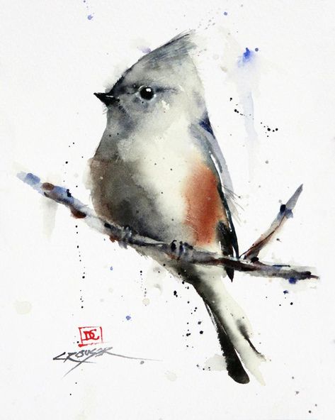 Watercolor Birds Tutorial, Trout Painting, Dean Crouser, Bird Watercolor Paintings, Watercolor Birds, Bird Paintings, Bird Watercolor, Watercolor Fish, Watercolor Paintings For Beginners