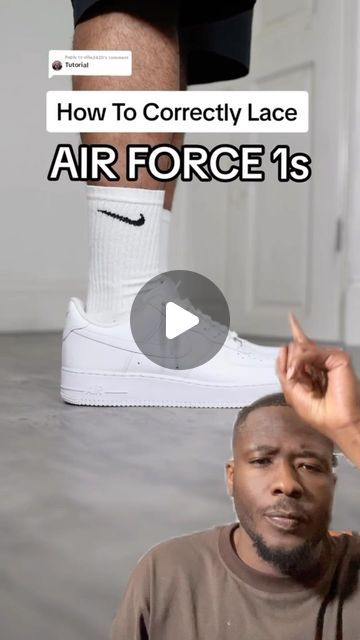 Outfits With Airforce1, Ways To Lace Air Force 1, Lacing Air Force Ones, How To Wear Air Force Ones Outfit Women, How To Tie Air Force 1 Laces, Air Force 1 Laces Ideas, How To Style Air Force 1 Women, How To Lace Air Force 1, Air Force One Outfit Woman