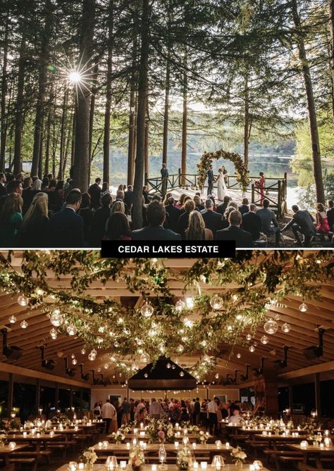 Top 26 Coolest Places to Get Married in the United States - Green Wedding Shoes Cedar Lake Estate Wedding, Wv Wedding Venues, New York State Wedding Venues, Cedar Lakes Estate, Cedar Lakes Estate Wedding, Beautiful Places To Get Married, Estate Wedding Venues, Wedding Bali, Bride Vibes