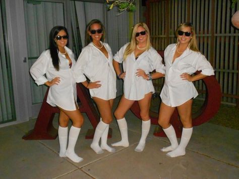 Risky Business Halloween Costume, Risky Business Costume, Halloween Costumes You Can Make, Holloween Costume, Hallowen Costume, Risky Business, Last Minute Halloween Costumes, Group Costumes, Group Halloween Costumes