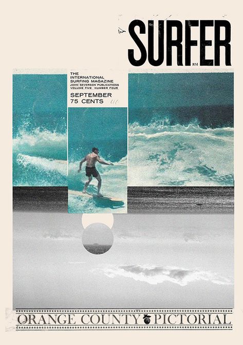 Magazine Collages, Surfing Images, Surfer Aesthetic, Surfer Magazine, Surf Poster, Journey Mapping, Magazine Collage, Magazine Layout Design, Vintage Surf