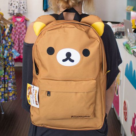 Rilakkuma x JapanLA Backpack Korilakkuma Backpack, Rilakkuma Backpack, Kawaii Bags, Kawaii Backpack, Hand Crochet Baby Blanket, Kawaii Room, Mermaid Blanket, Cute Backpacks, Rilakkuma