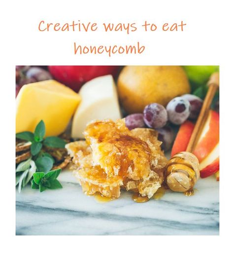 How to use that honeycomb..! Honeycomb Food, Honey Facts, Honeycomb Recipe, Bee Gender Reveal, Charcuterie Recipes, Honey Bee, Charcuterie Board, Mix And Match, Honeycomb