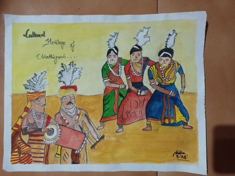 Heritage of Chhattisgarh Chhattisgarh Culture Drawing, Chhattisgarh Culture, Culture Drawing, Hare Krishna, Cultural Heritage, My Youtube Channel, The Start, Krishna, Youtube Channel