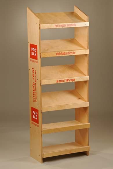 Off Shelf Display Rack for Energy Bars, Granola Bars, Snack Bars or Sports Bars Snack Rack Ideas, Snack Shelf Ideas, Bread Shelf, Bread Stand, Snack Shelf, Snack Rack, Food Display Stands, Food Rack, Bread Display