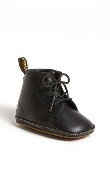 Dr. Martens Crib Bootie available at #Nordstrom Baby Dr Martens, Docs Shoes, Nordstrom Boots, Baby Bootie, Doc Martin, Lace Booties, Dr Martens Boots, Baby Sneakers, Baby Walker