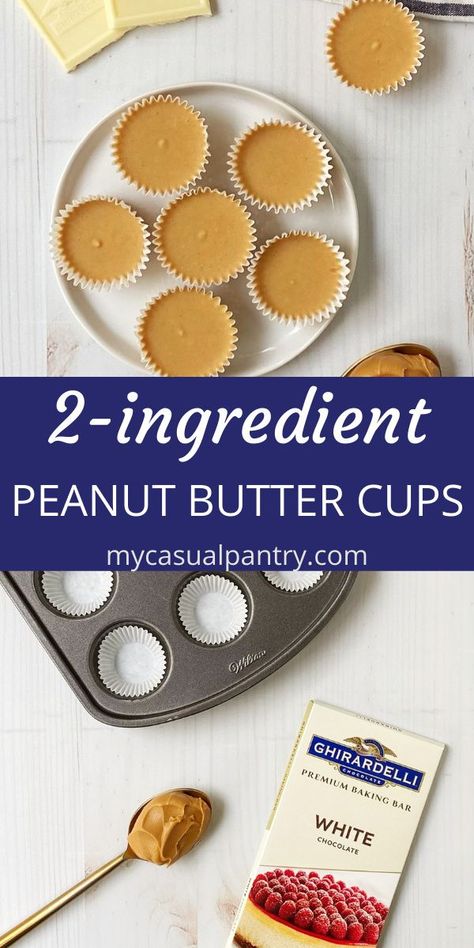 Popcorn Candy Bar, Peanut Butter And White Chocolate, Homemade White Chocolate, Peanut Butter White Chocolate, White Chocolate Peanut Butter, Holiday Food Recipes, Peanut Butter Cups Recipe, Recipes For Sweets, Homemade Peanut Butter Cups