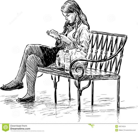 Person Reading A Book Drawing, Reading A Book Drawing Reference, Reading Book Sketch, Pencil Drawings Of Women, Book Drawing Reference, Reading A Book Drawing, Person Reading A Book, A Book Drawing, People Reading Books