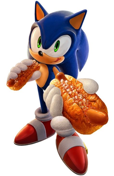 Oh my gosh...he's offering me a chili dog! I finally tried one not with onions though but it was good...imma take it. Sonic Chili Dog, Chilli Dogs, Sonic Underground, Sonic O, Chili Dog, The Hedgehog Sonic, Sonic Party, Sonic Screwdriver, Sonic Birthday