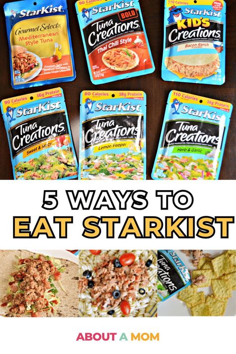 Learn how to enjoy StarKist Tuna Packets creatively. With these easy recipes, you'll never run out of delicious meal ideas. Tuna Recipes For Lunch, Tuna Creations Recipes Lunches, No Carb Tuna Recipes, Tuna Lunch Recipes, Lunch Ideas With Tuna, Tuna Packets Recipes, Tuna Lunches, Easy Tuna Lunch Ideas, Tuna Creations Recipes