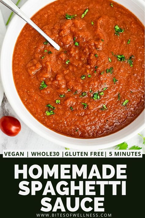 Whole 30 Spaghetti Sauce, Paleo Spaghetti Sauce, Paleo Pasta Sauce, Spaghetti Sauce Homemade, Healthy Spaghetti Sauce, Vegan Pasta Sauce, Healthy Spaghetti, Vegetarian Spaghetti, Vegan Spaghetti