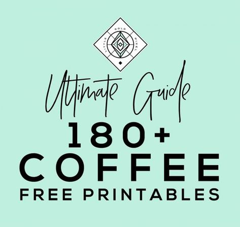 Coffee Free Printables: 180+ Ultimate Guide • Little Gold Pixel Shabby Dresser, Handlettering Inspiration, Coffee Printables, Diy Coffee Bar, Coffee Sign, Coffee Wall Art, Coffee Bar Home, Coffee Bar Signs, Coffee Images