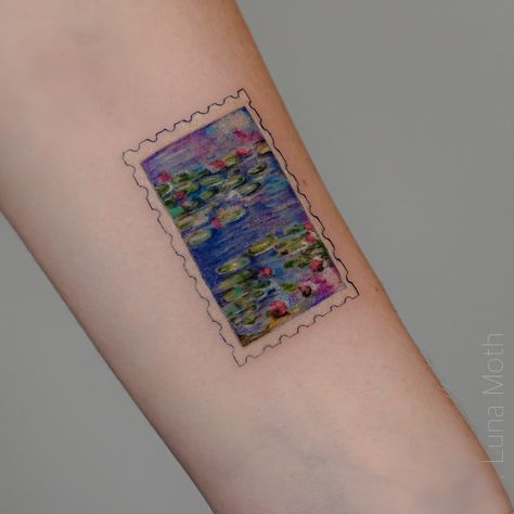 . Done by Oksana @coolbabatattoo Discover our stunning stamp tattoos featuring landscapes from famous artists’ masterpieces! 🎨 Each design captures the essence of iconic works of art, bringing the beauty of renowned paintings to life on your skin. From the serene brushstrokes of impressionism to the bold colors of post-impressionism, these tattoo stamps are perfect for art lovers who want to carry a piece of artistic history with them. Swipe through the carousel to explore more of these ti... Tattoo Stamps, Painting Tattoo, Famous Paintings, Post Impressionism, Tattoo Inspo, Art Lovers, Famous Artists, Artist Painting, Works Of Art