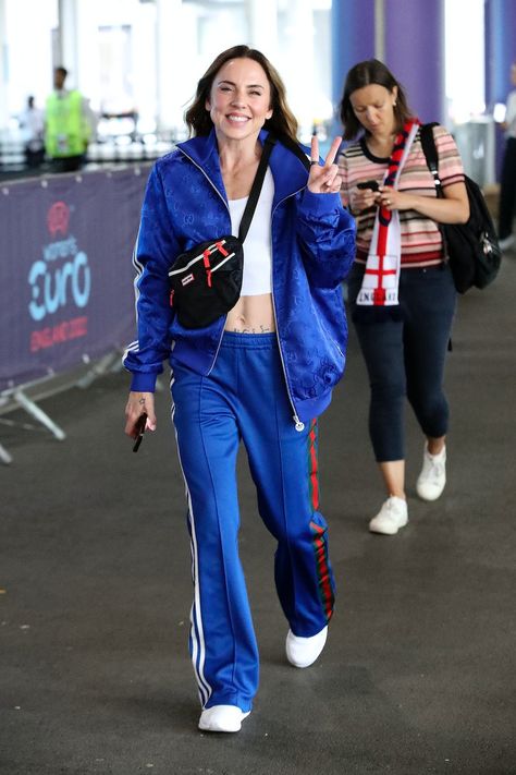 Adidas Tracksuit Outfit, 90s Tracksuit, Gucci X Adidas, Baby Spice, Sporty Spice, Tracksuit Outfit, Celebrity Music, Adidas Track Suit, Adidas Tracksuit