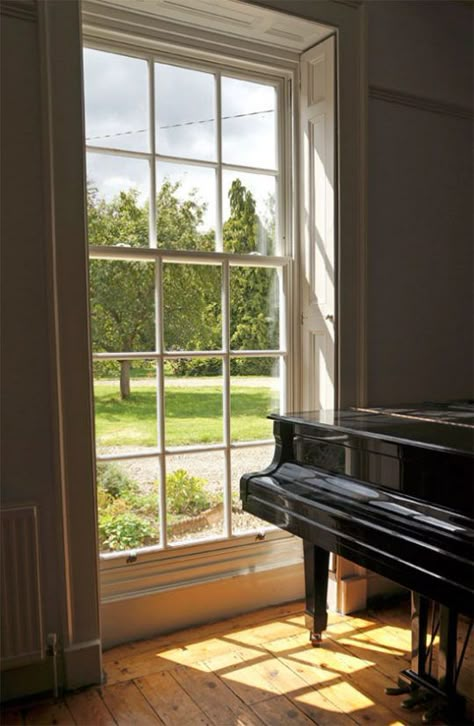 Box Sash Windows  b Large Georgian Windows, Large Sash Windows, Glass Hallway, Georgian Windows, Georgian Houses, Double Glazed Sash Windows, Prospect House, Northanger Abbey, Sash Window