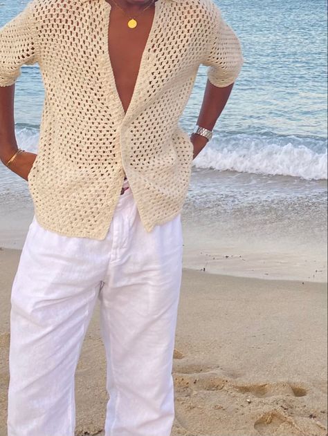 Hamptons Outfit Men, Greece Outfit Aesthetic Men, Men’s Aesthetic Beach, Aruba Outfits Men, Classy Beach Outfit Men, Men’s Resort Style, Old Money Swimwear Men, Beach Aesthetic Men Outfit, Masc Vacation Outfits