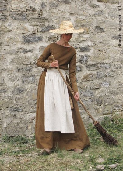 Woman Costume, Period Clothing, Period, Wall