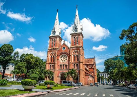 Notre Dame cathedral in Saigon Ho Chi Minh City. HOCHIMINH CITY - VIETNAM: Notre #Sponsored , #sponsored, #Advertisement, #cathedral, #Notre, #Dame, #Saigon Hochiminh City, City Editorial, Cathedral Basilica, Notre Dame Cathedral, Night Landscape, Vietnam Travel, Ho Chi Minh City, Ho Chi Minh, Architect Design