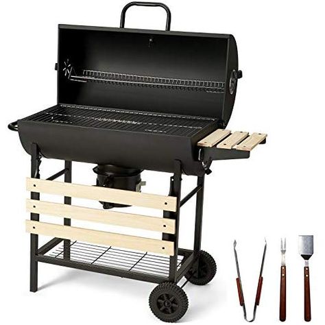 Mini Smoker, Barrel Bbq, Barbecue Portable, Portable Bbq, Grill Design, Grilled Meat, Gas Grill, Side Tables, Baby Strollers