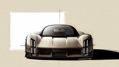 2023 Porsche, Super Sports Cars, Porsche Sports Car, New Porsche, Super Sport Cars, Car Design Sketch, Concept Car Design, Car Sketch, Porsche Design