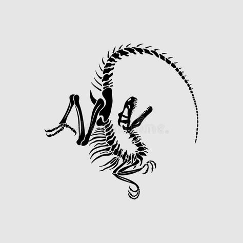 Velociraptor Skeleton, Vector Portraits, Tatuagem Masculina Pequena, Whatsapp Wallpapers Hd, Tatoo Inspiration, Dinosaur Tattoos, Funky Tattoos, Skeleton Drawings, Tattoo Reference