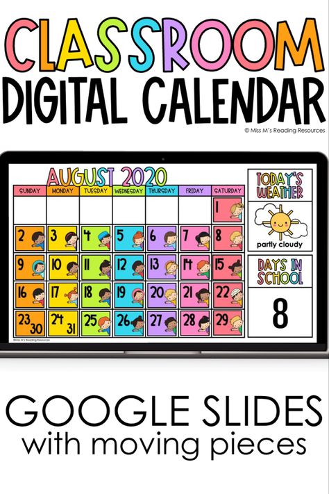 Classroom Slides Template Free, Kindergarten Calendar Time, Morning Slides Classroom 1st Grade, Morning Slides Classroom, Daily Classroom Slides, Morning Slides Classroom Free, Calendar Time Kindergarten, Flip Calendar Classroom Free, Morning Calendar