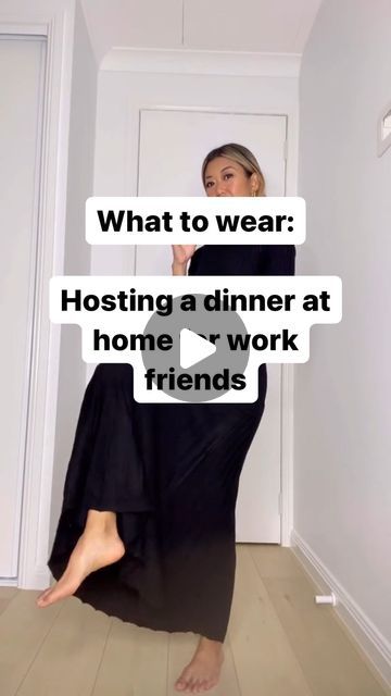 Hosting a dinner party in style? Yes, please! Denim Delight: - Timeless Denim Shirt: Scotch and Soda via @thedom_au - Stylish Straight Leg Denim Pants: @callithelabel Coordinated Comfort: - Kendall and Athena Set in Milk Tea: @lezethelabel (Use code KFxLEZE for 15% off!) Little Black Dress Love: - Classic Black Knit Dress: @tussahthelabel Dress up your hosting moments with grace and style! 💃🌷 #ElegantHosting #FashionInspo #TimelessStyle" Home Dinner Outfit Casual, Hosting Dinner Party Outfit, How To Dress For Dinner With Friends, What To Wear To A Housewarming Party, Casual Dinner At Home Outfit, Hosting Outfits At Home, Dinner Party Host Outfit, Team Dinner Outfit, Birthday Meal Outfit Evening