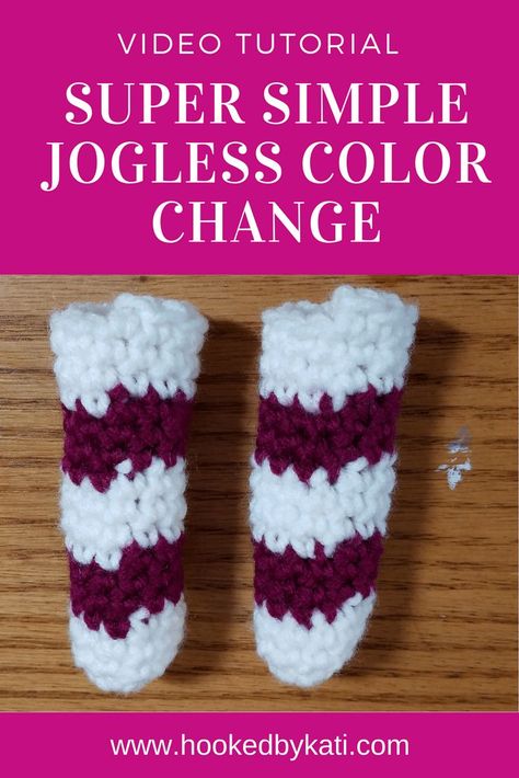 Super Simple Jogless Color Change | Jogless Join Video Tutorial | Hooked by Kati Crochet In The Round, Change Colors In Crochet, Simply Crochet, Crochet Hack, Crochet Cord, Amigurumi Tutorial, Crochet Videos Tutorials, Crochet World, Crochet Stitches Tutorial