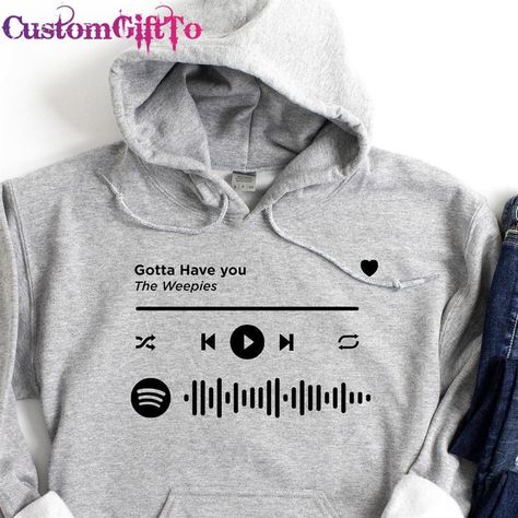 Custom Spotify Song Hoodie Couples Gift For Boyfriend Customized Sound Valentine T-Shirt Check more at https://customgiftto.com/product/custom-spotify-song-hoodie-couples-gift-for-boyfriend-customized-sound-valentine-t-shirt/ Couples Gift, Valentine T Shirts, Gift For Boyfriend, Spotify Song, Hoodie Design, Couple Gifts, Boyfriend Gifts, Hoodie Print, Sound