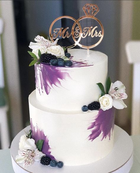 Lilac Wedding Cake 2 Tier, Purple Engagement Cake, 2 Tier Purple Wedding Cake, Simple Wedding Cake Purple, Purple Wedding Cake Elegant 2 Tier, Purple Anniversary Cake, Purple Wedding Cake Elegant, Wedding Cake Designs 2 Tier, 2 Tier Engagement Cake