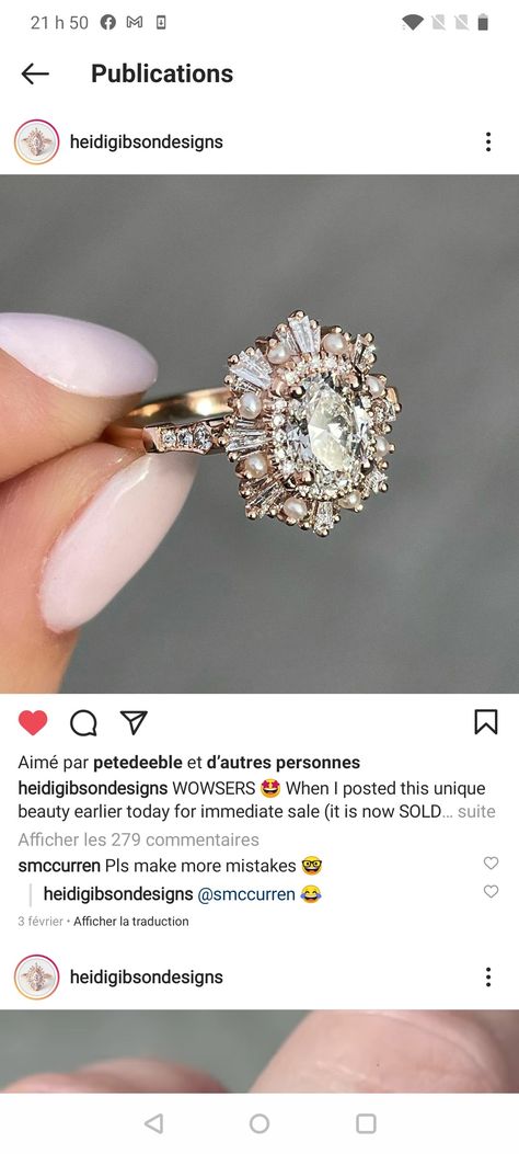 Heidi Gibson, Dream Ring, Gibson, Floral Rings, Dream Wedding, Engagement Rings, Ring, Floral