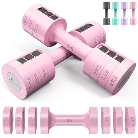 Adjustable Dumbbells Hand Weights Set: Sportneer 5lb Dumbbells Set of 2 Each 2lb 3lb 4lb 5lb Free Weights Fast Adjust Dumbbell Weight Set for Women Men Home Gym Workout Strength Training Equipments Workout Strength, Home Gym Exercises, Gym At Home, Dumbbell Rack, Hand Weights, Free Weights, Adjustable Weights, Adjustable Dumbbells, Strength Training Equipment